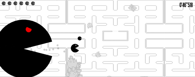 Pacmad Pacmad par le collectif One life remains, ça se joue là-bas. http://oneliferemains.com/game.php?game=pacmad