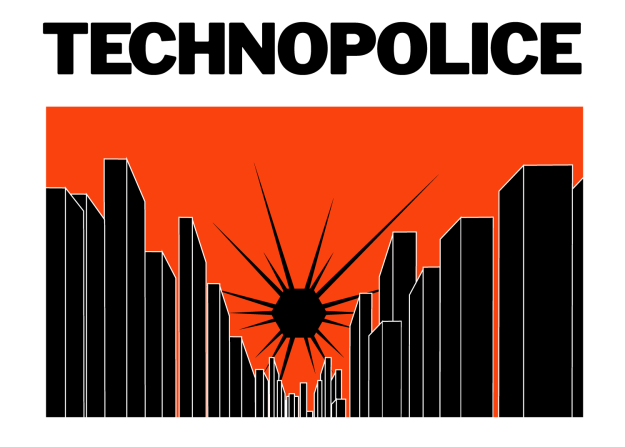 200410 - Technopolice illustration de couverture La Quadrature du Net- La Déviation