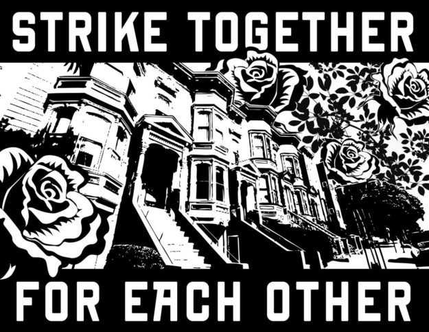 200423 - Grève des loyers Strike Together for each other - La Déviation