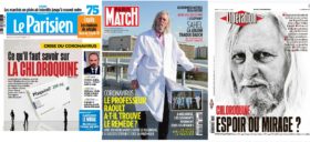 200502 - Unes de Libération du Parisien et de Paris Match du 26 mars 2020 sur le Pr Raoult - La Déviation