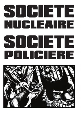 200520 - Affiche Société nucléaire société policière by BureBureBure.info - La Déviation
